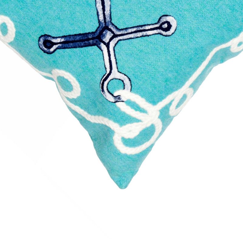 Aqua Throw Pillow - Liora Manne