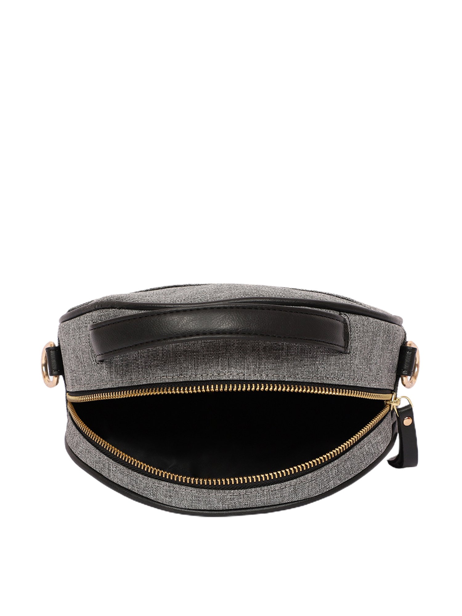 Bagsy Malone Grey Embroidered Medium Handbag