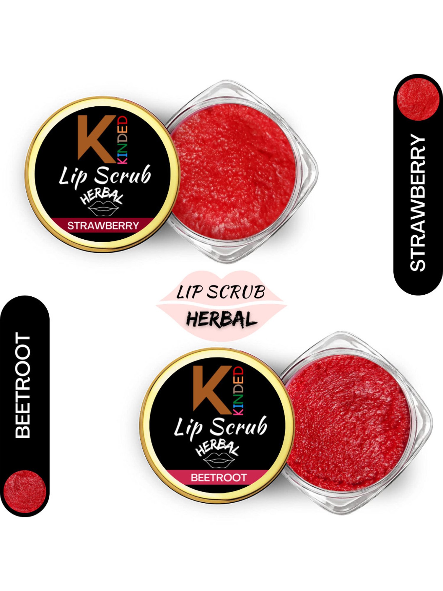 ENN Sugar Rush Nourishing Lip Scrub with Pomegranate & Vitamin E - 6 gm