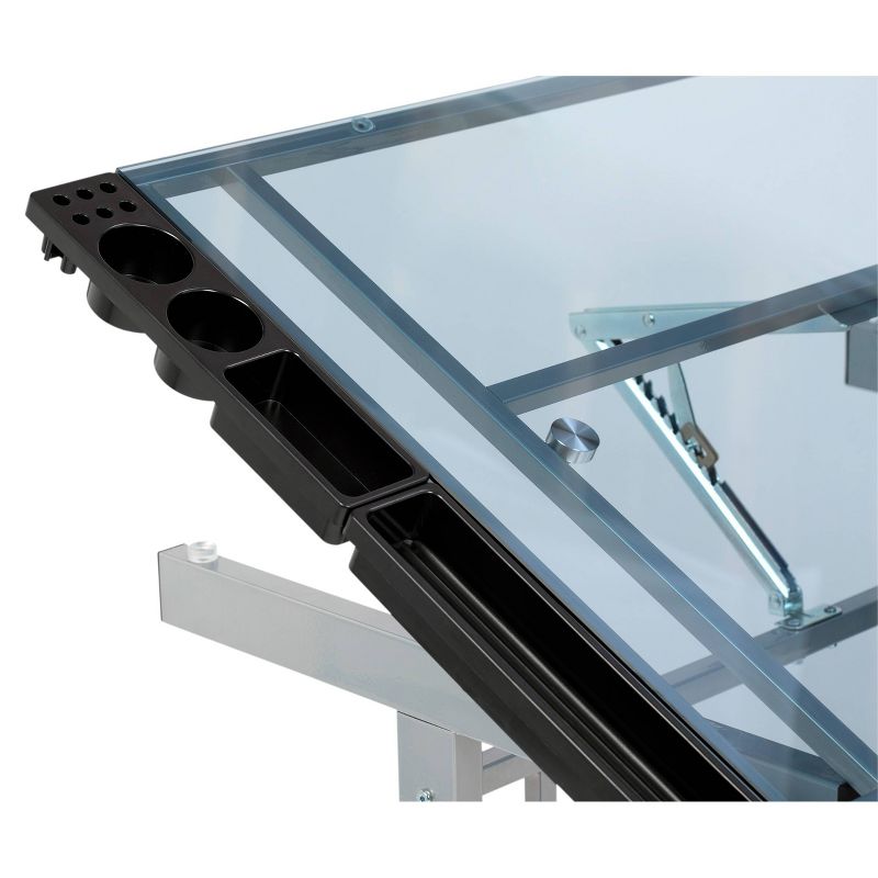 Canvas & Color Drawing Craft Station Silver/Blue Glass - Studio Designs