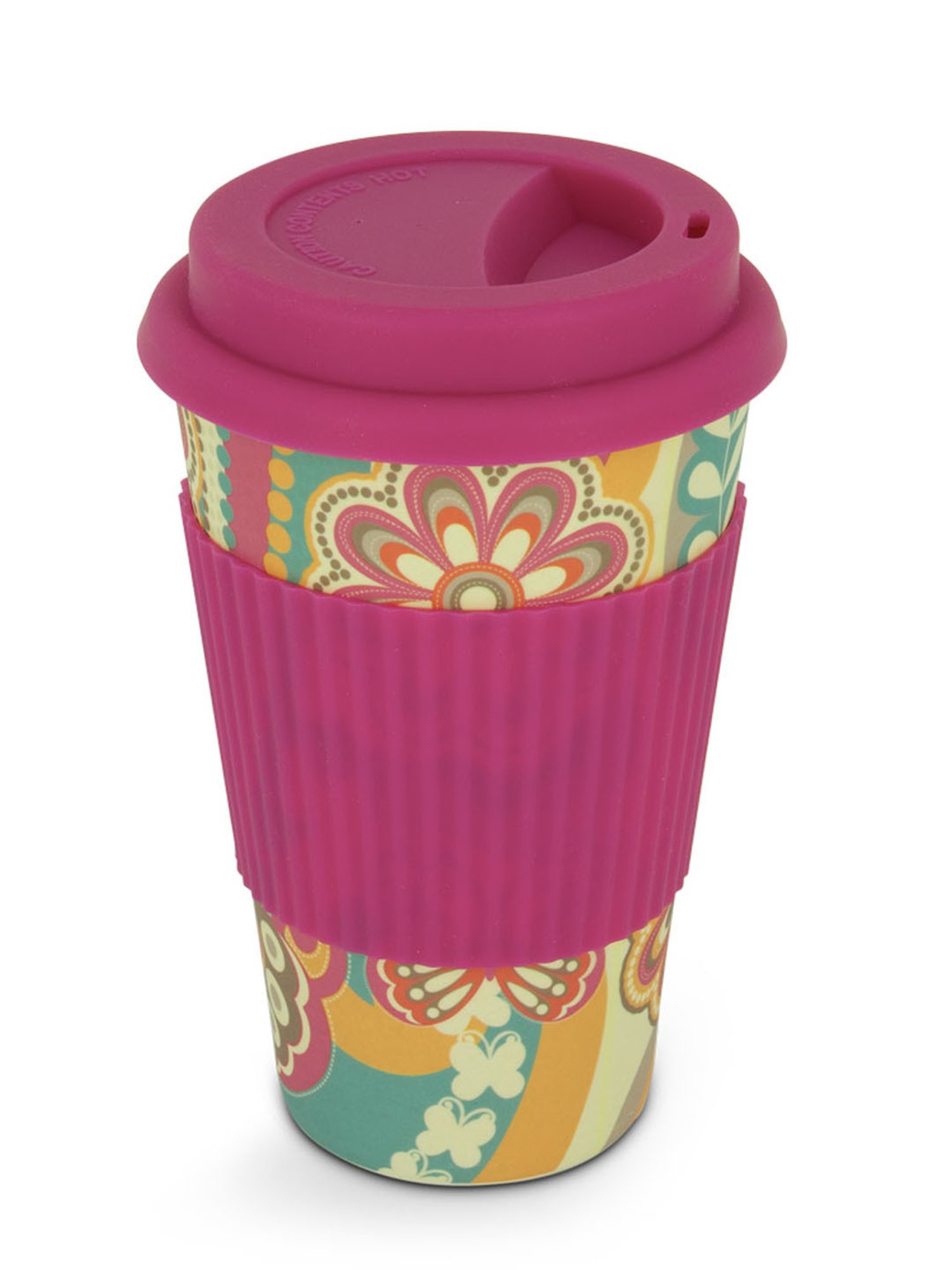 Freelance Dark Pink Bamboo Set of 1 Mugs