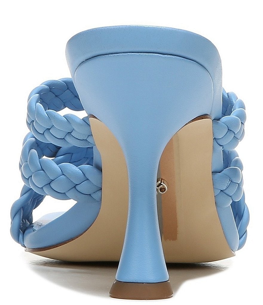 Sam Edelman Marjorie Strappy Leather Woven Dress Mules