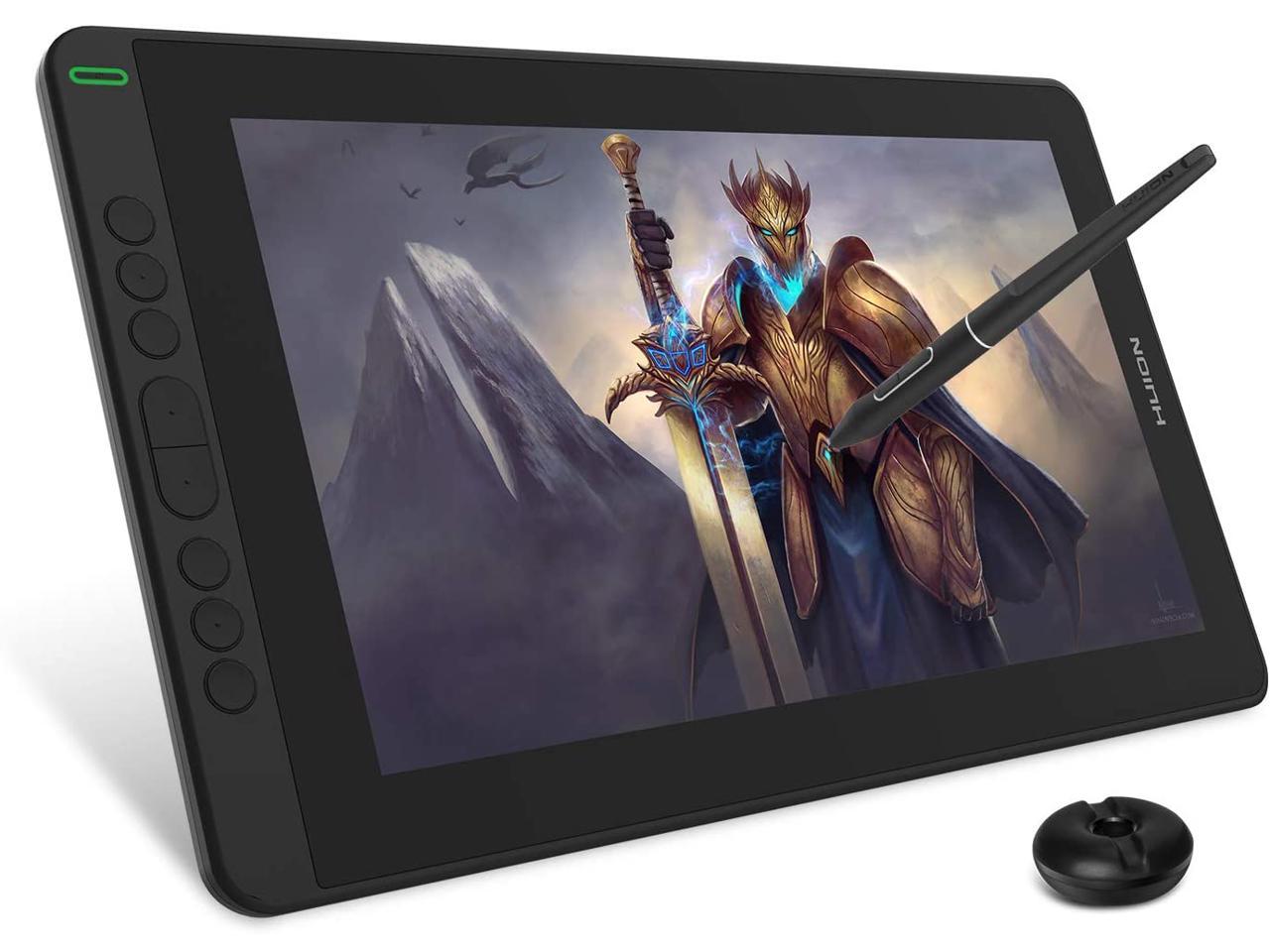 2020 HUION KAMVAS 13 Graphics Drawing Tablet with Full-Laminated Screen Android Support Battery-Free Sylus Tilt 8 Press Keys,13.3inch Pen Display,Black