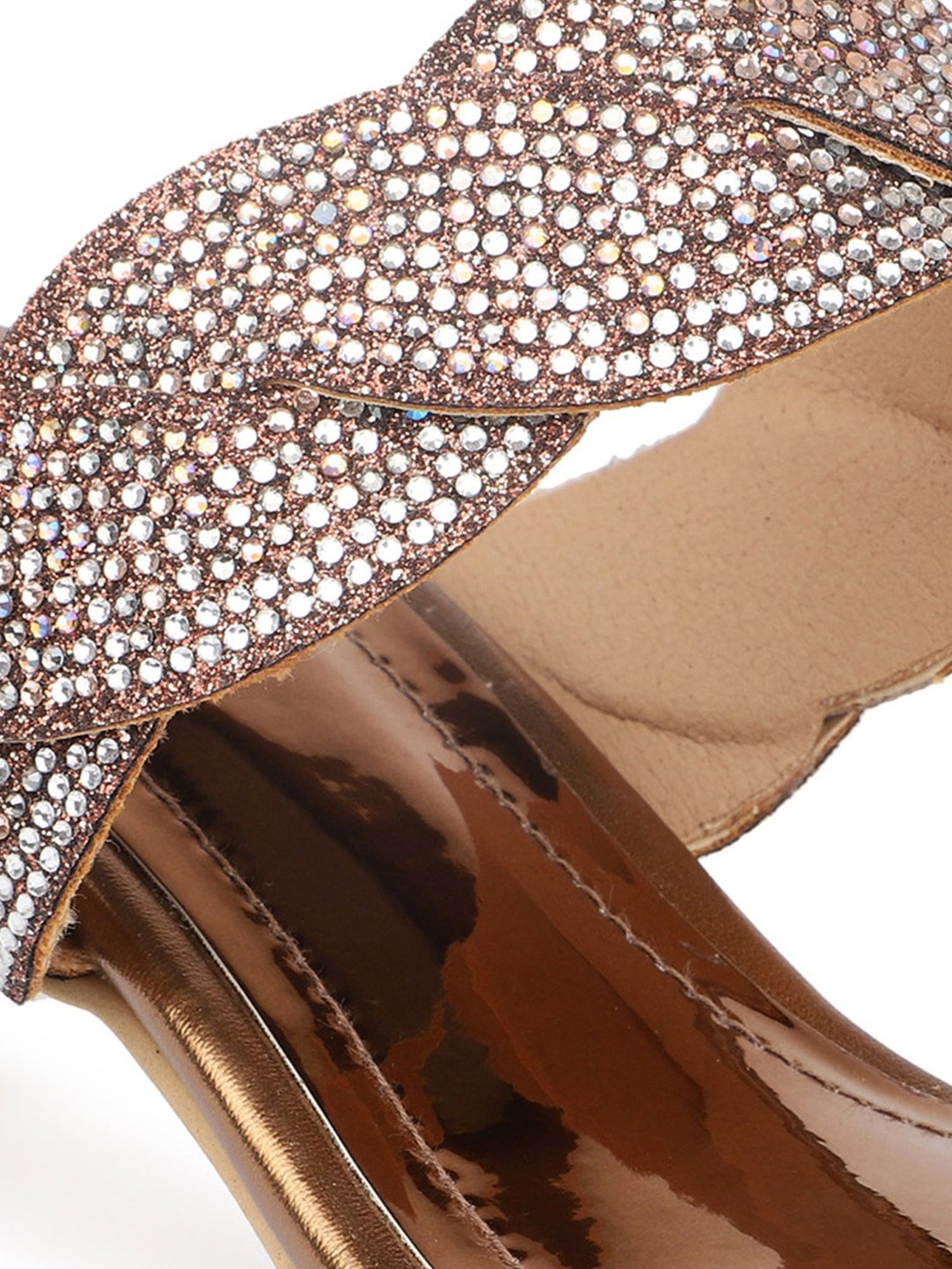 Inc.5 Women's Antique Gold Toe Ring Sandals