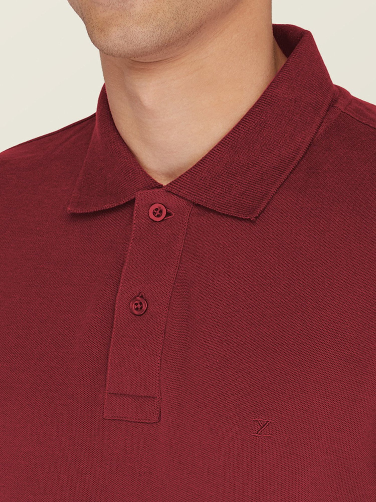 XYXX Maroon Polo T-Shirt