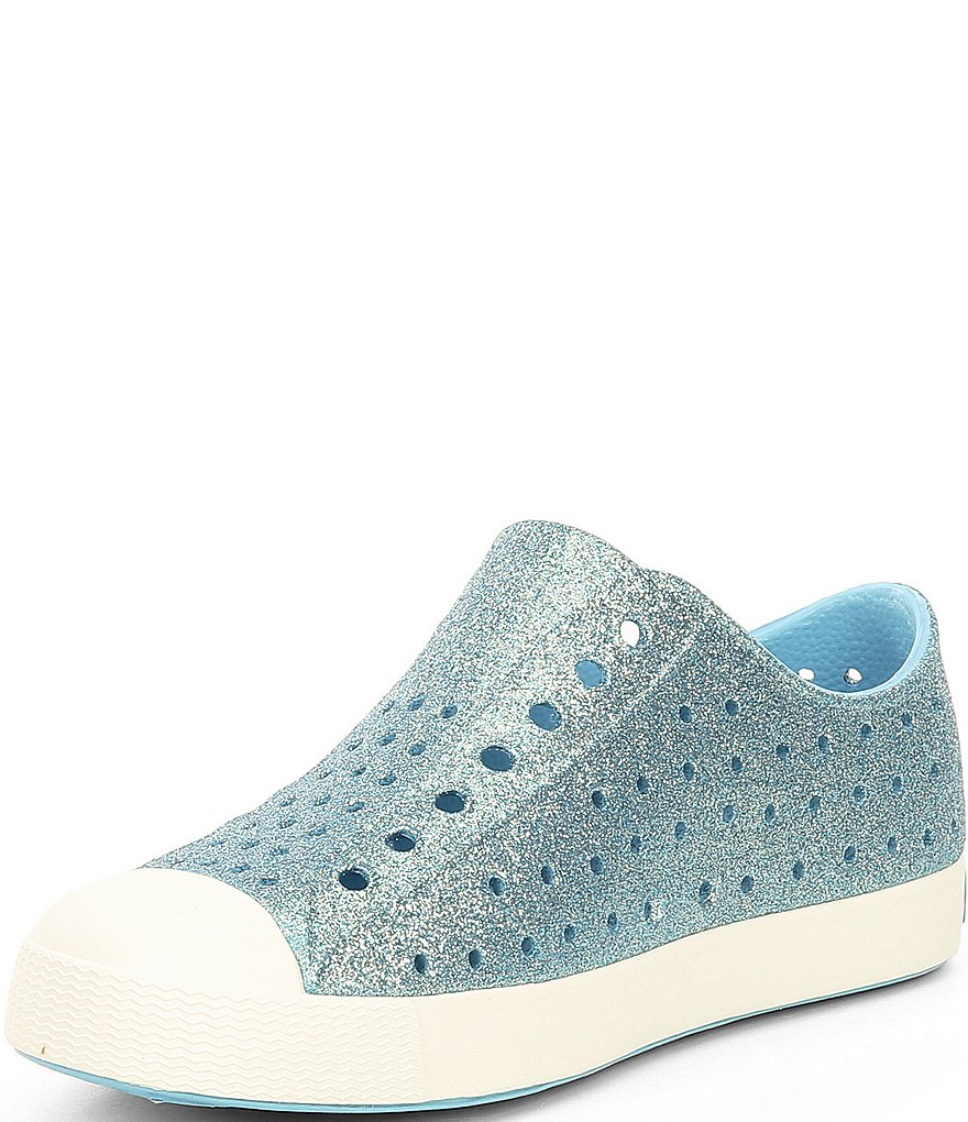 Native Girls' Jefferson Bling Glitter Slip-On Sneakers (Toddler)