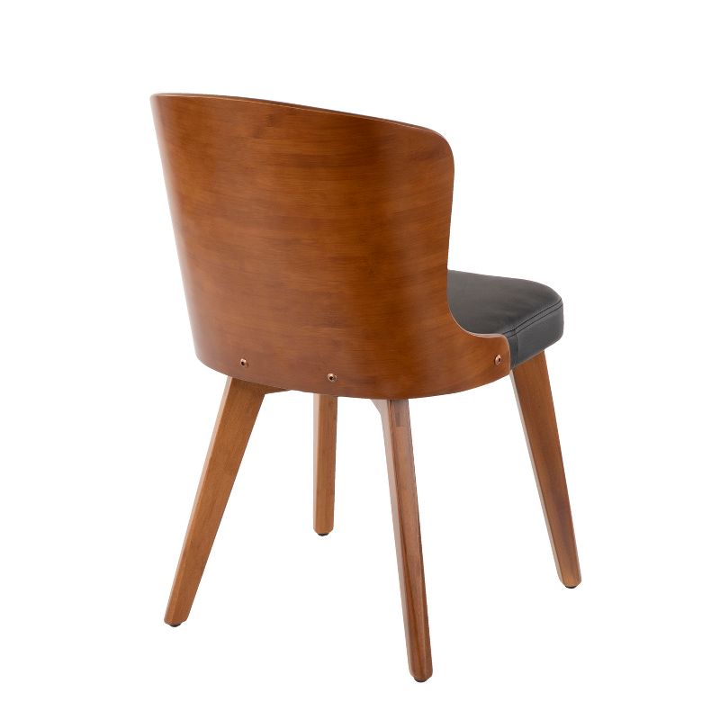 Bocello Mid-Century Modern Chair Black/Walnut - LumiSource