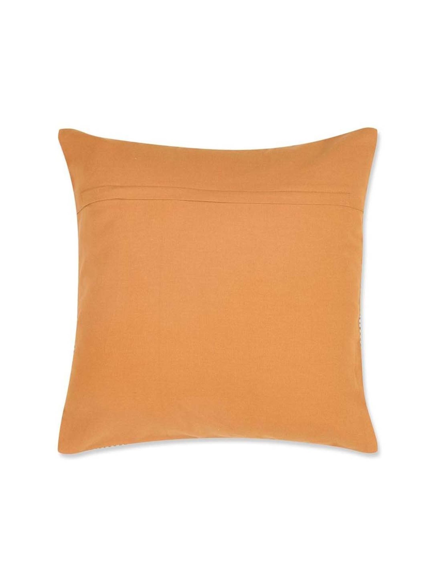 Fabindia Home Green Cotton Printed Fergana Cushion Cover