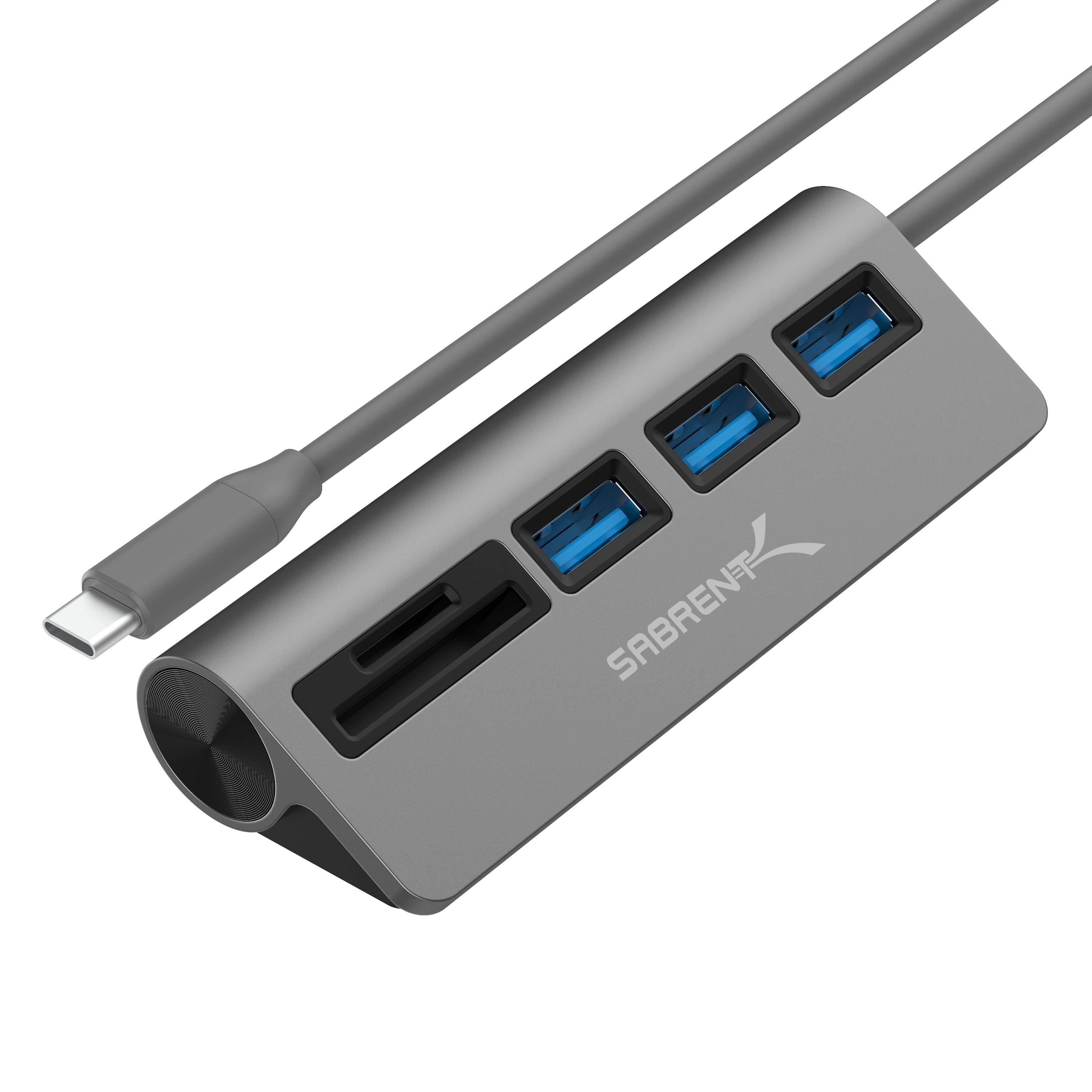 Sabrent 3 Port USB 3.0 Hub with SD/Micro SD Card Reader (HB-U3CR)