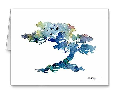 Bonsai Tree - Set of 10 Note Cards With Envelopes