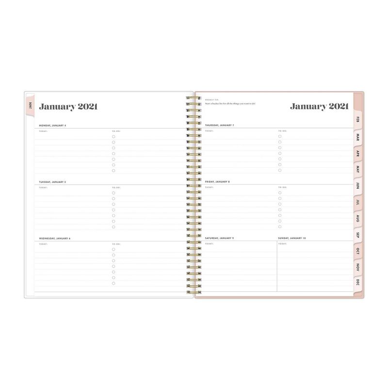 Undated Teacher Planner 8.5" x 11" Large Weekly Lesson Plan Book Botanical Floral - TF Publishing