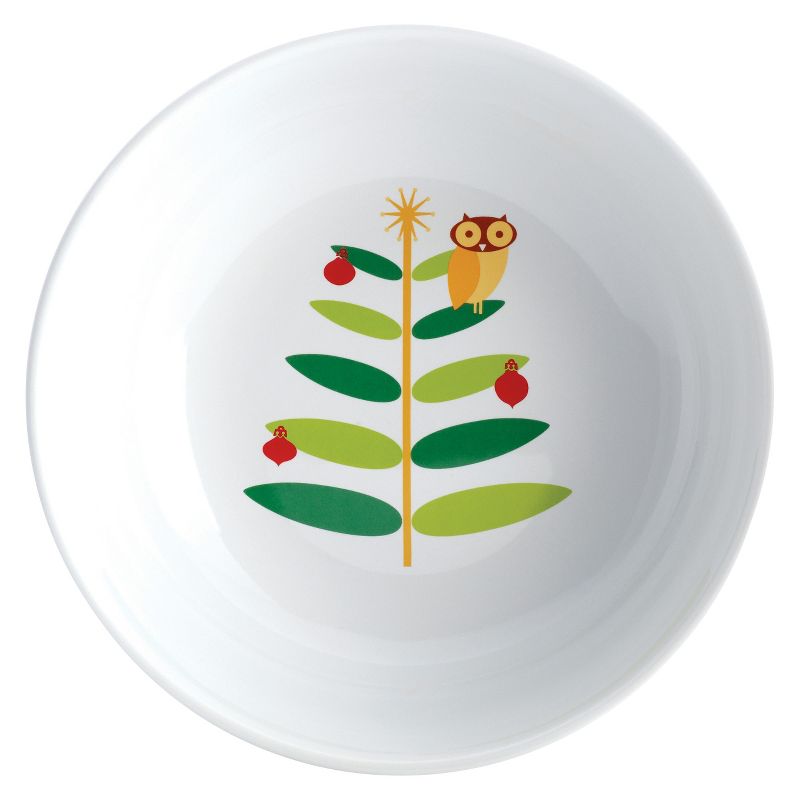 Rachael Ray Holiday Hoot Round Serve Bowl - 10"