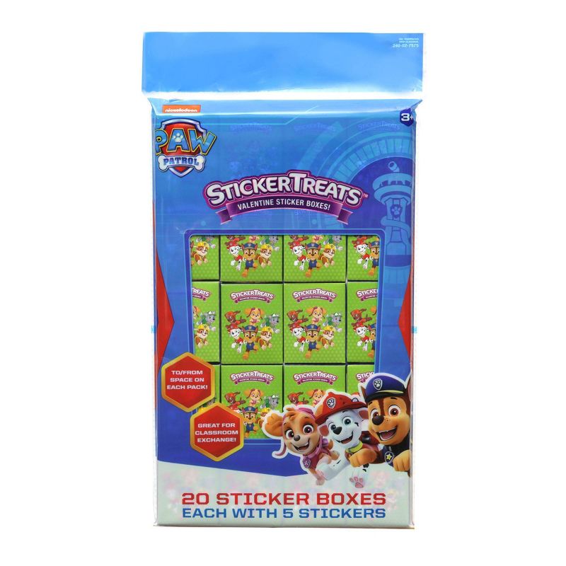 PAW Patrol 20ct Valentine's Sticker Treats