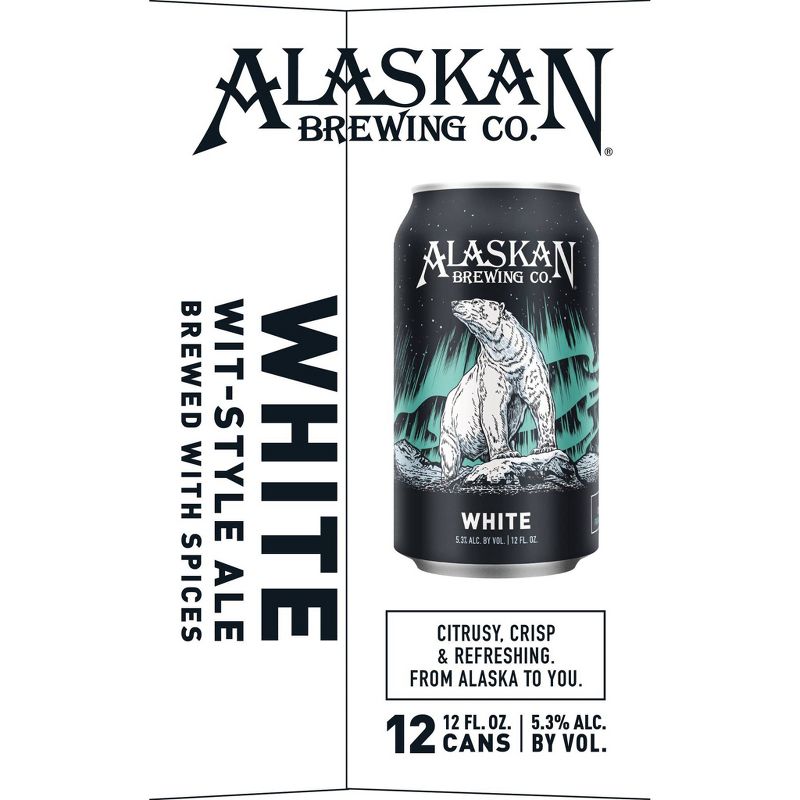 Alaskan White Ale Beer - 12pk/12 fl oz Cans