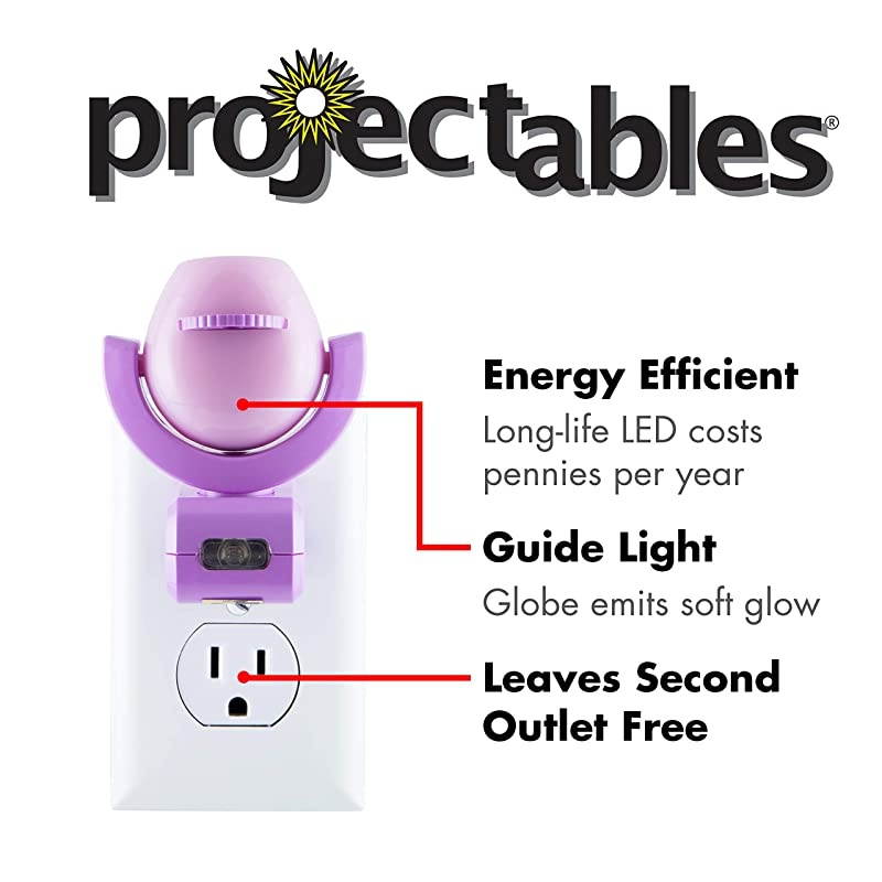 Disney Princess 6Image LED Night Light Projector DusktoDawn Sensor Project Princesses Cinderella Ariel Aurora Belle amp Rapunzel on Ceiling Wall or Floor PinkPurple 11738