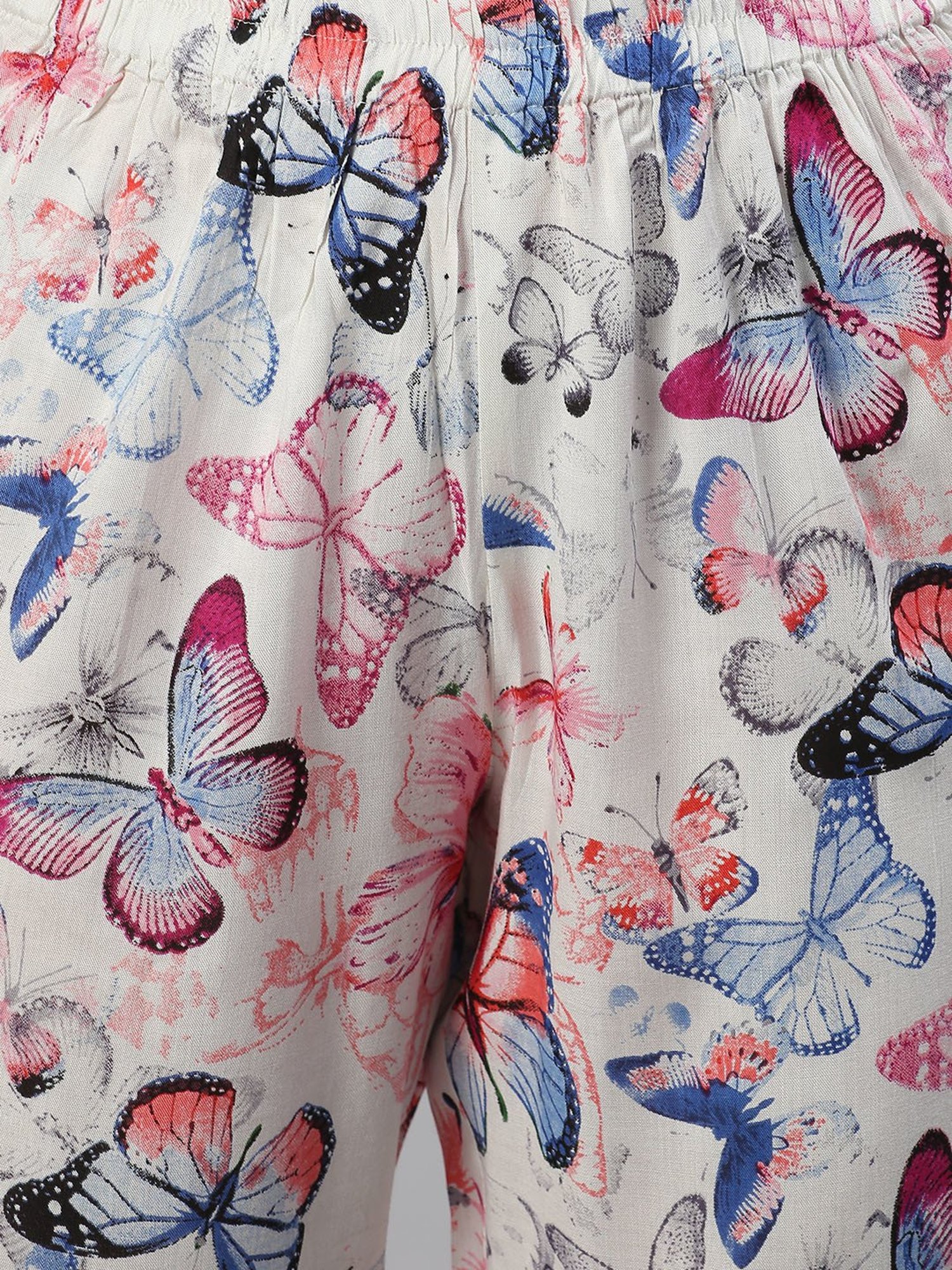Cation Off White Printed Shirt With Pyjamas