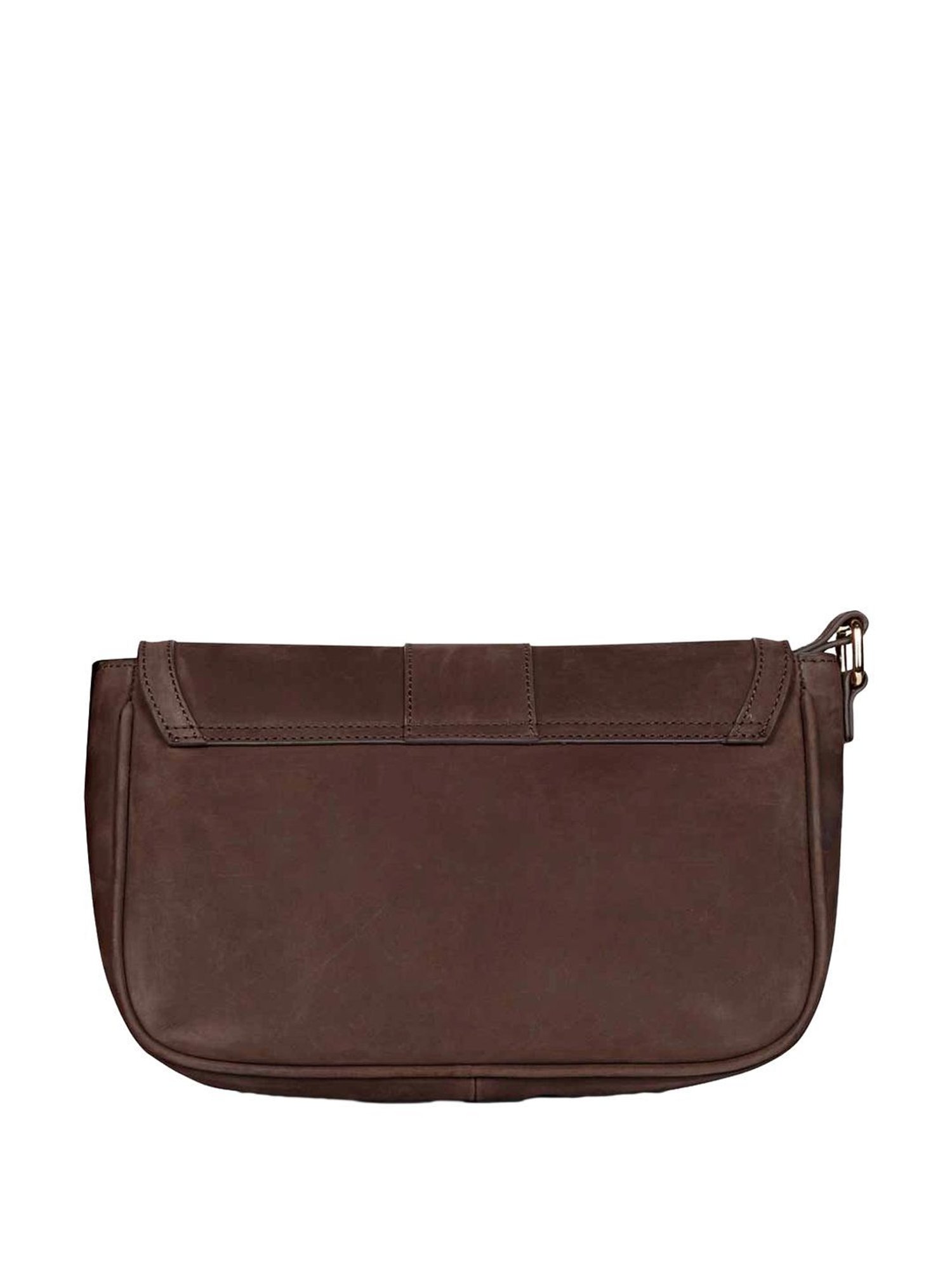 Saint G Brown Solid Medium Sling Handbag