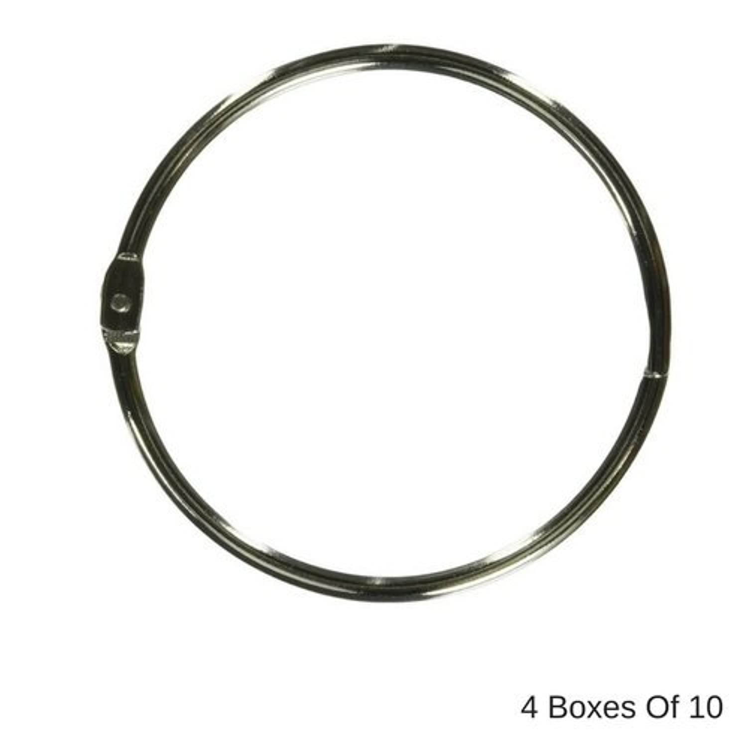 Value Pack of 100 Sparco Book Ring, 3-Inch Diameter, 100 per Box, Silver (SPR01441)