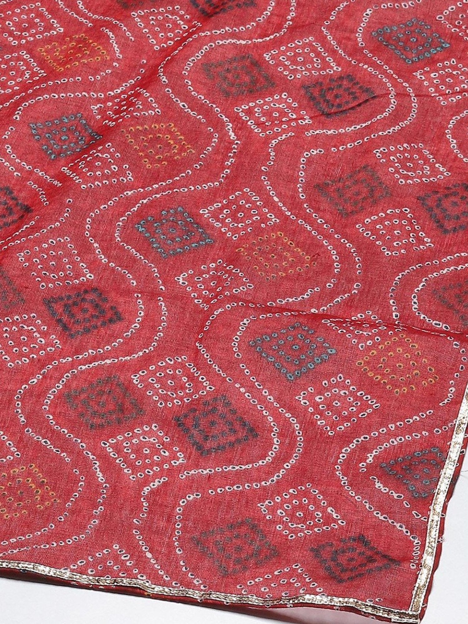 Biba Kids Yellow & Red Embroidered Kurta Set