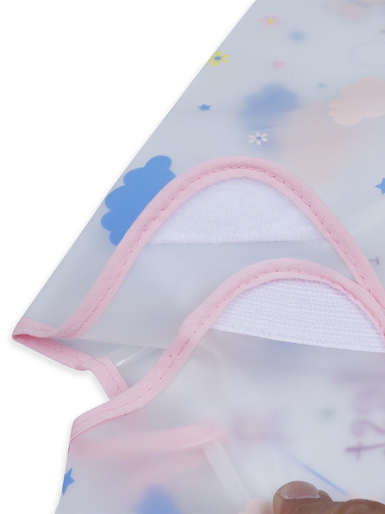 Baby Moo Kids Pink & Green Printed Bib