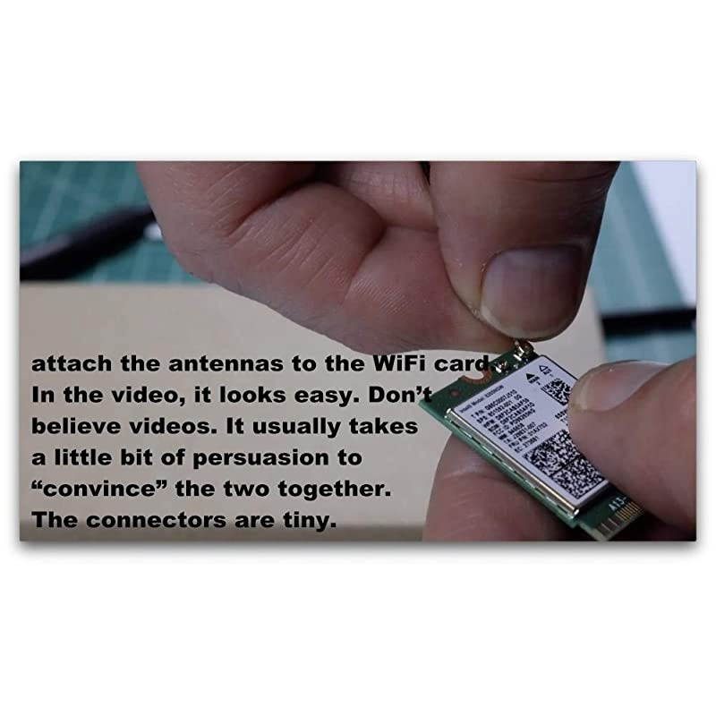 MHF4 IPEX 2.4Ghz 5Ghz 5.8G WLAN Network Adapter Internal PC Laptop WiFi Antenna for Intel 7260 8260 8265 9265 9260 9560 AX200 AX Killer M.2 IPEX4 Wi-Fi Wireless WLAN Card Banana Pi 4 M2 Zero