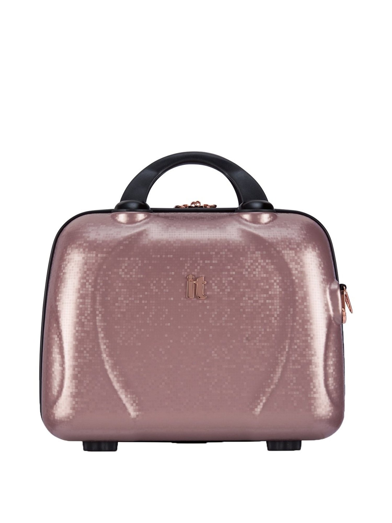 it luggage Sparkle Pink Vanity Case 35 cms Fashion Handbag for Women Cosmetic Box