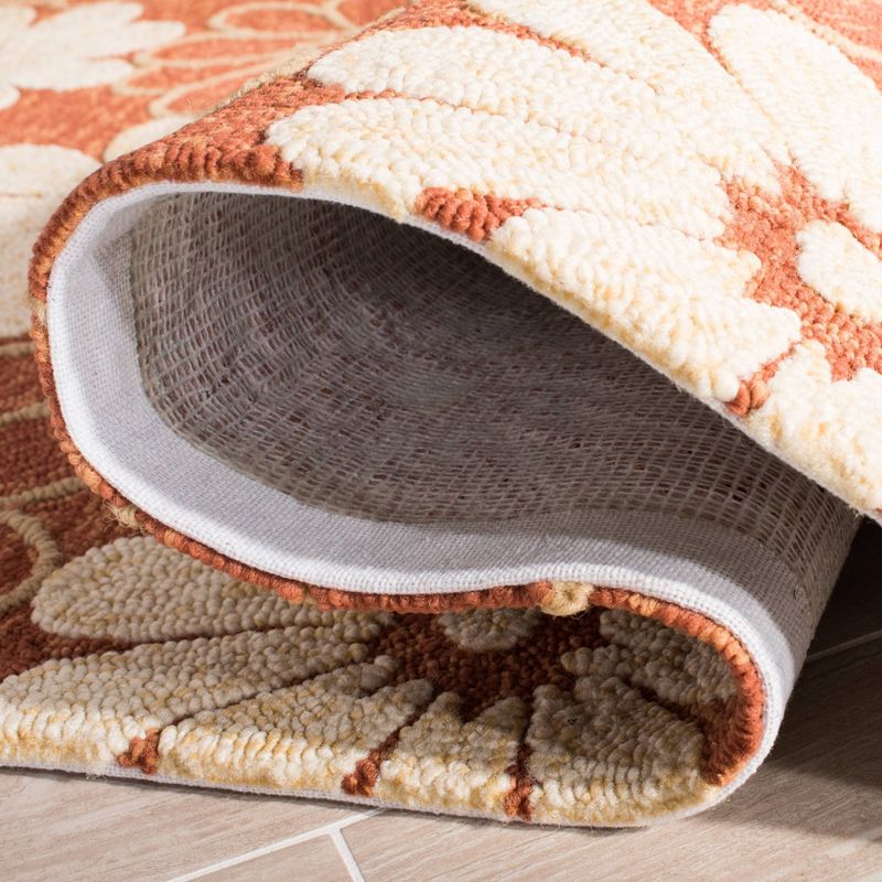 2'2"x8' Runner Swirl Loomed Rug Ivory/Black - Safavieh