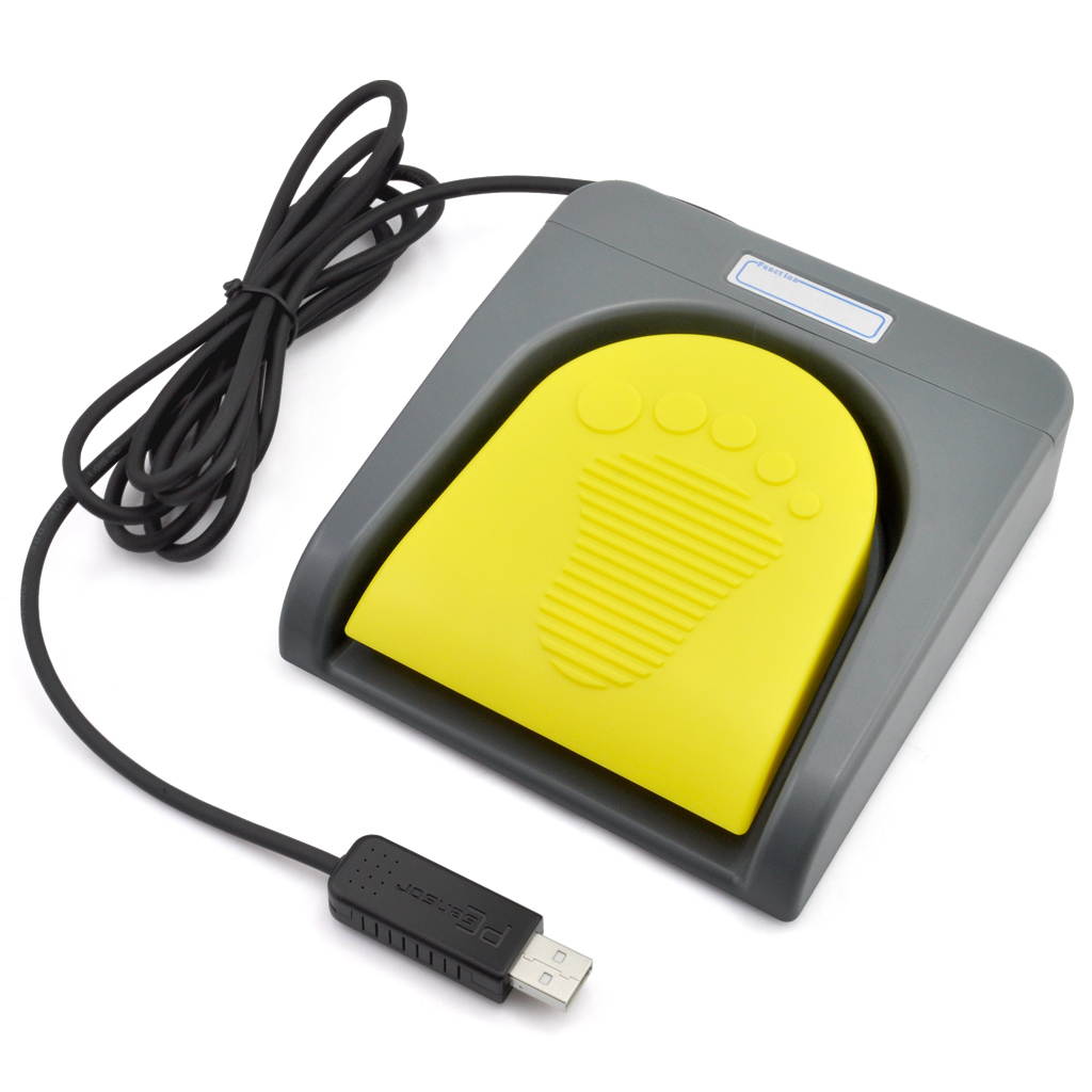 iKKEGOL USB Double 2 Foot Switch Control Pedal Video Game Customized PC keyboard Multimedia key Free Drive HID