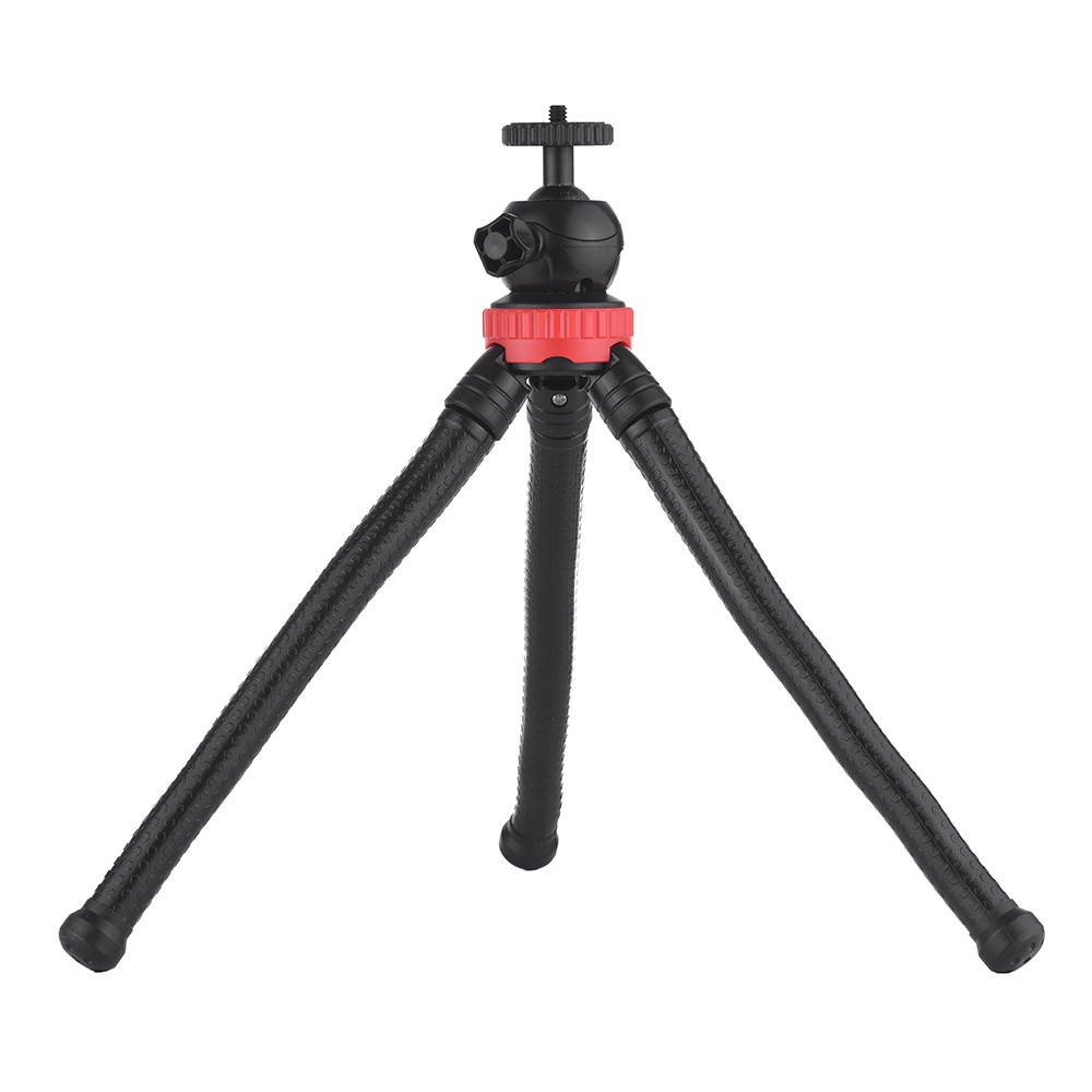 Flexible Octopus Tripod with 360&deg; Ball Head Phone Holder Phone Remote Controller for GoPro Heor 6/5/4/3+/3 Yi Action Camera for Canon Nikon Sony DSLR for iPhone Samsung HUAWEI 57-87mm Width Smartphone