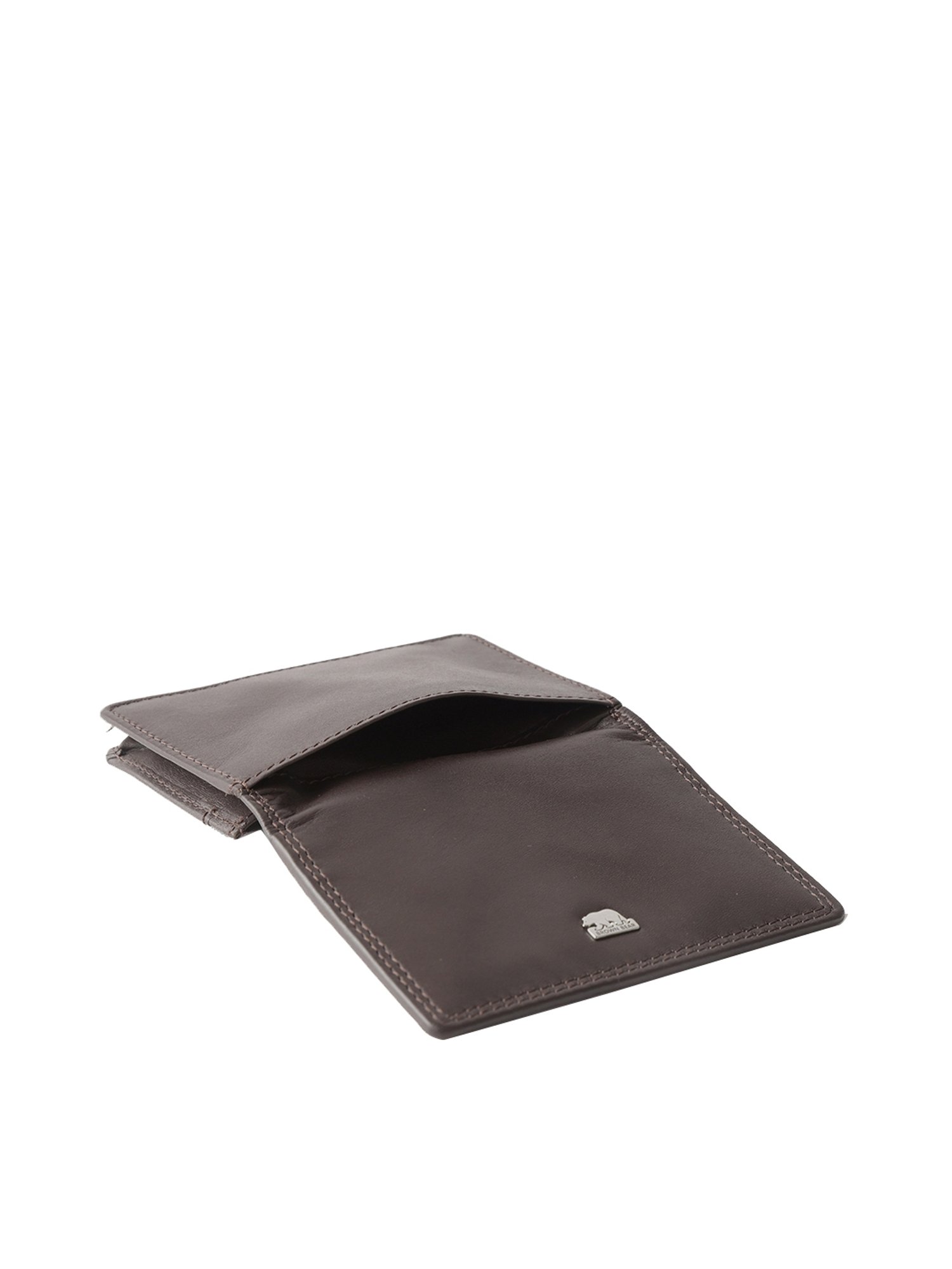 Brown Bear Brown Casual Leather Rfid Card Holder for Men