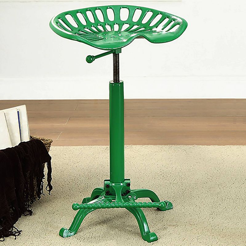 Adjustable Tractor Seat Stool Green - Carolina Chair and Table