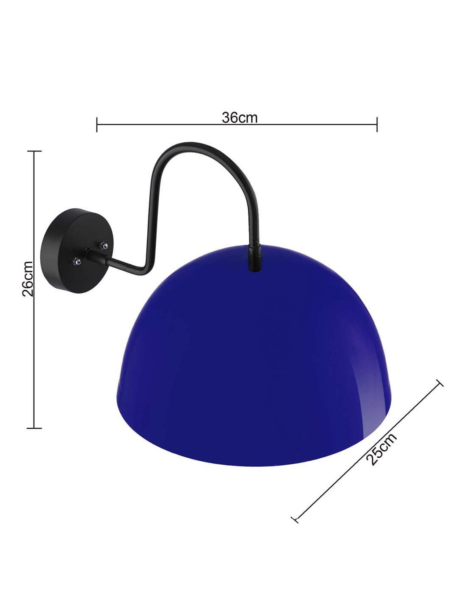 Homesake Blue Pendant Wall Lamp - Set of 1