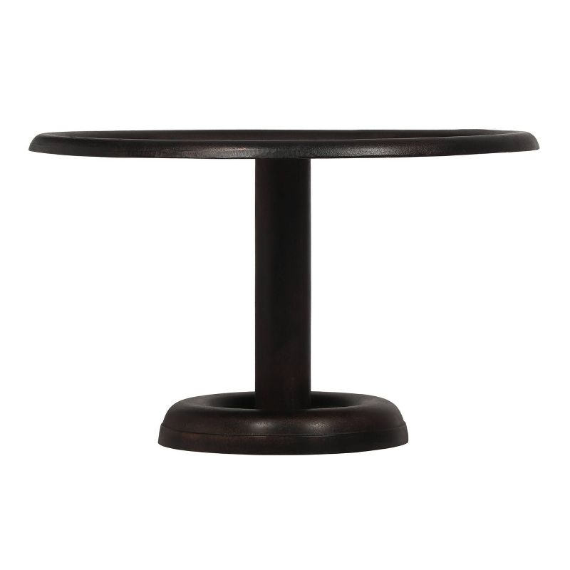 Talcott Industrial Handcrafted Aluminum Round Coffee Table Raw Bronze - Christopher Knight Home