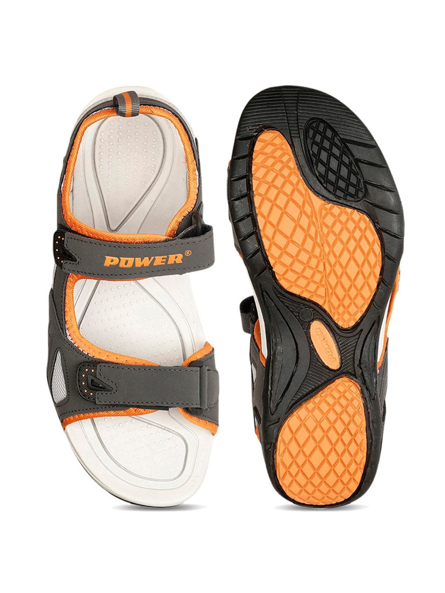 Power by Bata Men's Grey Floater Sandals