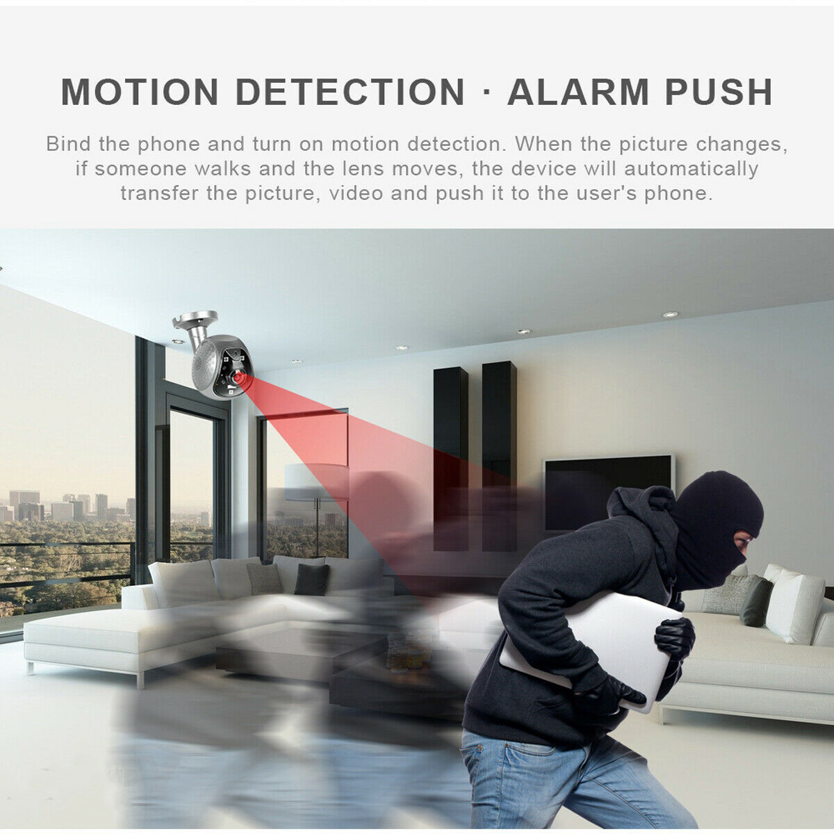 1080P WIFI IP Security Camera Wireless Outdoor Smart Home IR Night Video