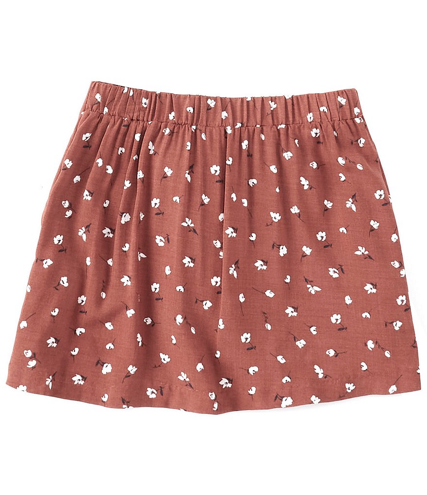 GB Girls Little Girls 2T-6X Smocked High Waisted Mini Skirt