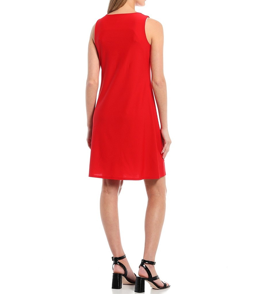 Jude Connally Beth Sleeveless Jewel Neck A-Line Dress