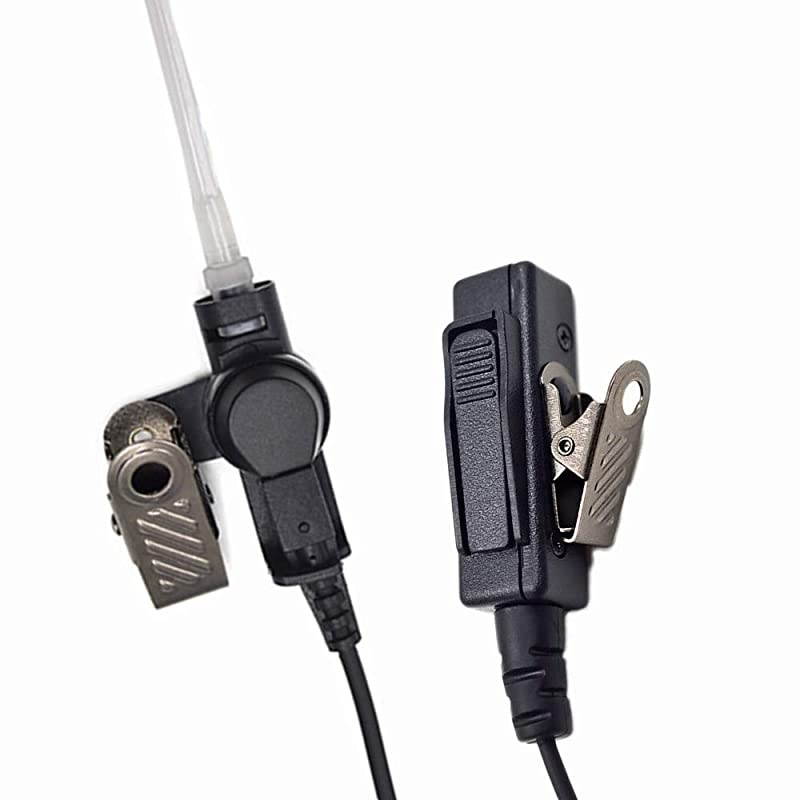 XPR3300e Earpiece for Motorola Radio XPR3500 XPR3500e XPR3000 XPR3300 with Mic PTT XPR 3300 3500 3300e 3500e Walkie Talkie Headset Security Acoustic Tube Surveillance Headphone-
