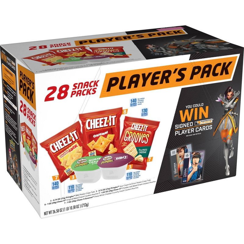Cheez-It Overwatch Players Pack Potato Crips Chips - 26oz/28ct