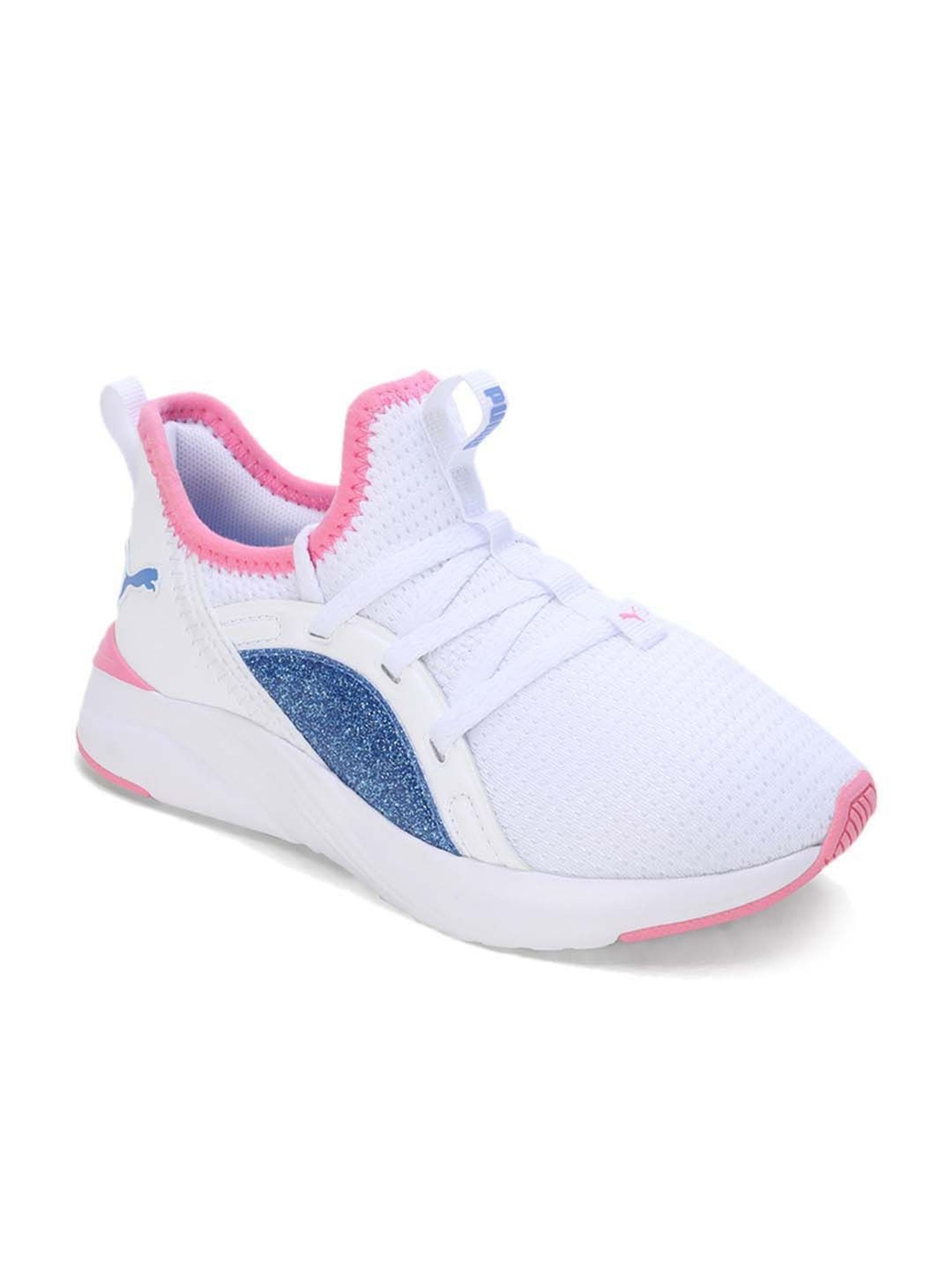 Puma Kids Soft Sophia 2 Deep Dive PS White Running Shoes