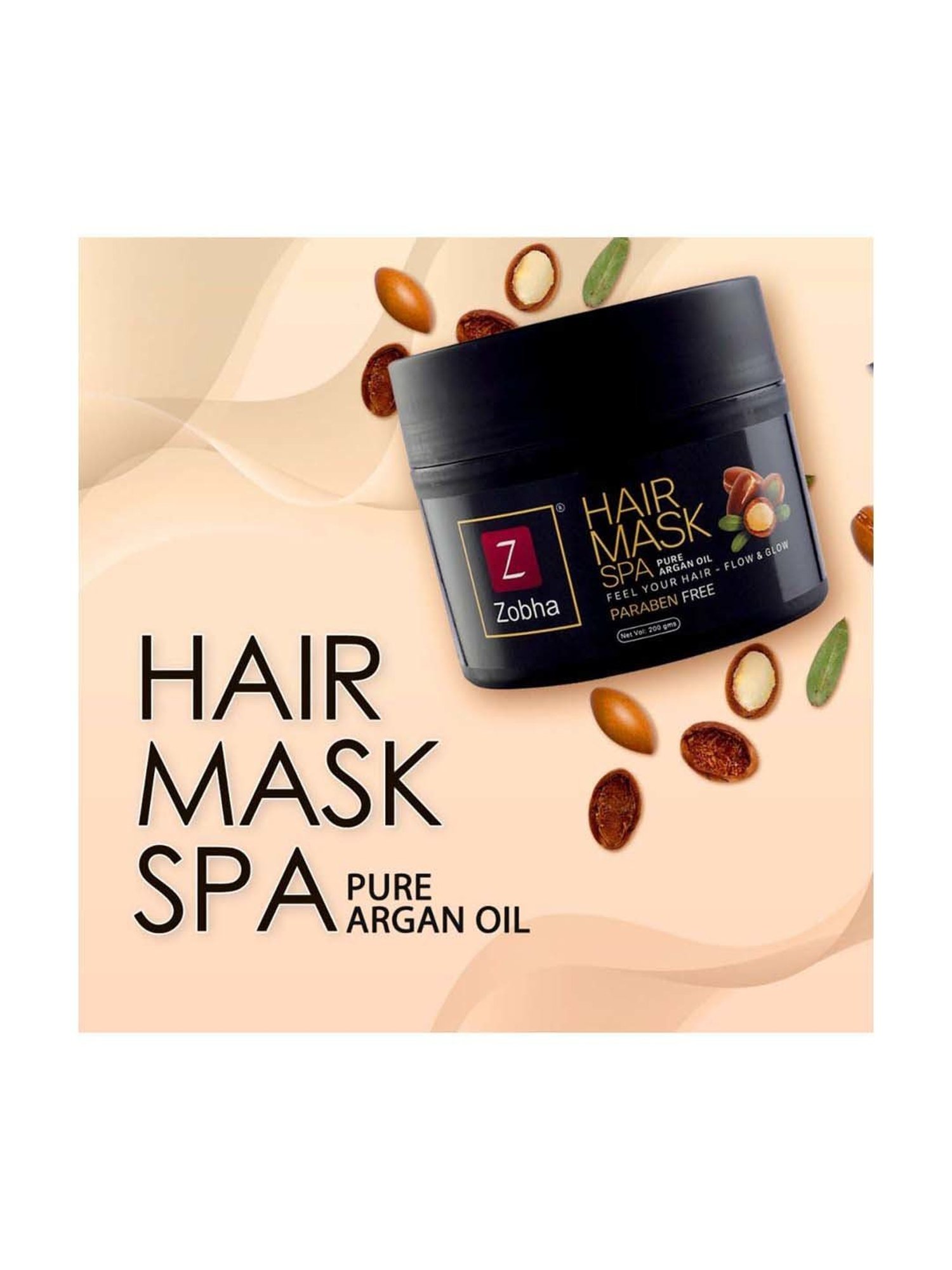 Zobha Hair Mask Spa Pure Argan oil - 200 gm