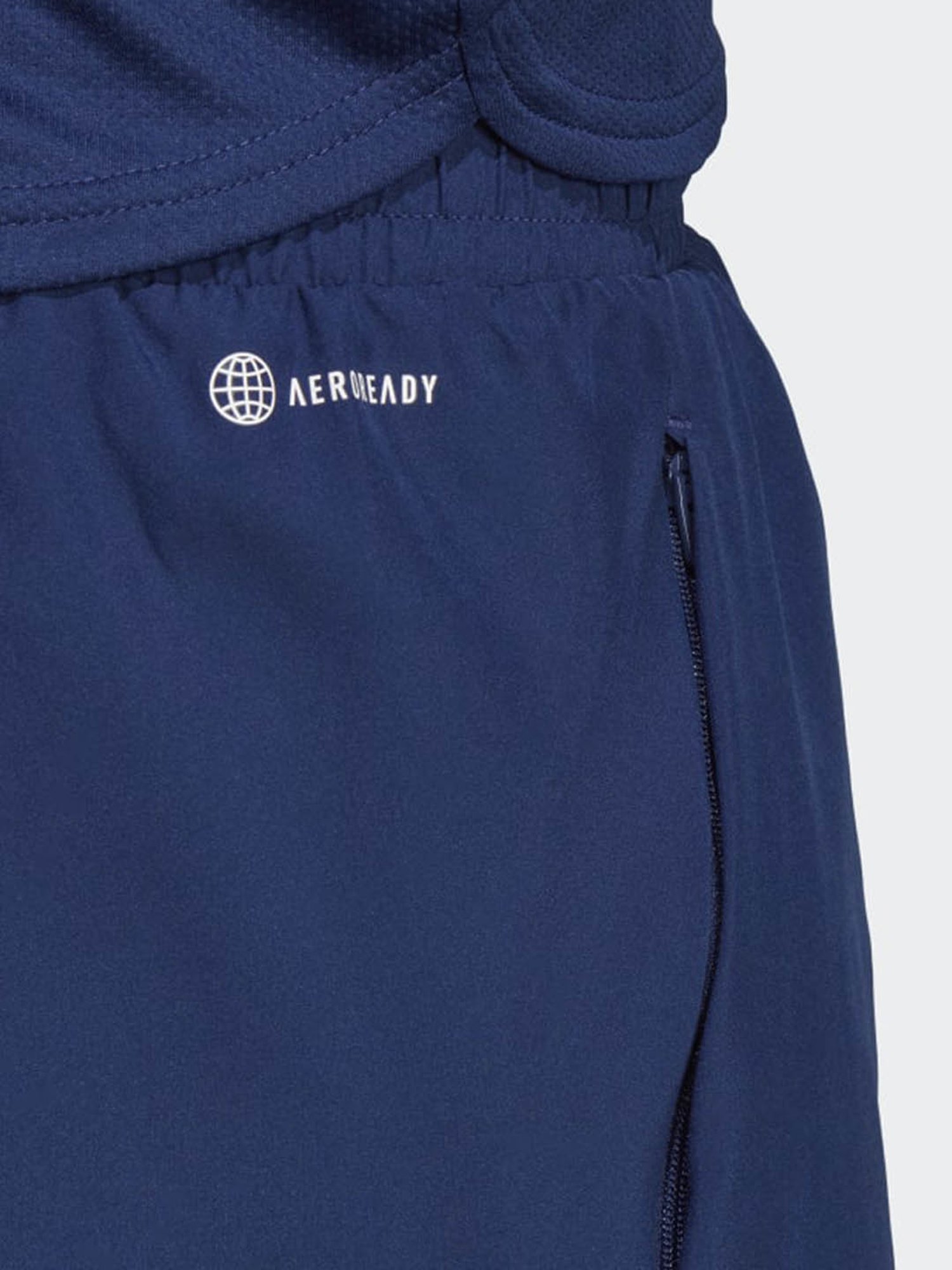 Adidas White Regular Fit Striped Sports Shorts