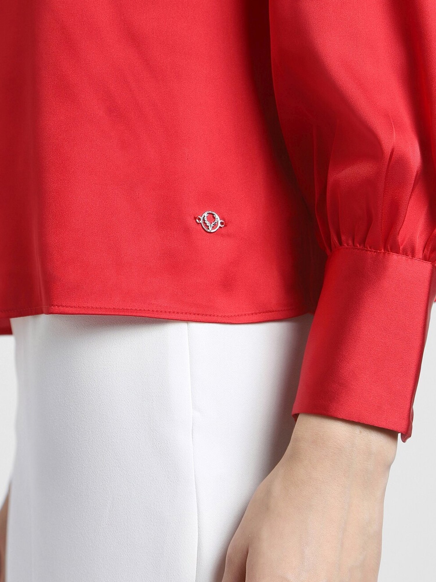 Allen Solly Red Regular Fit Top