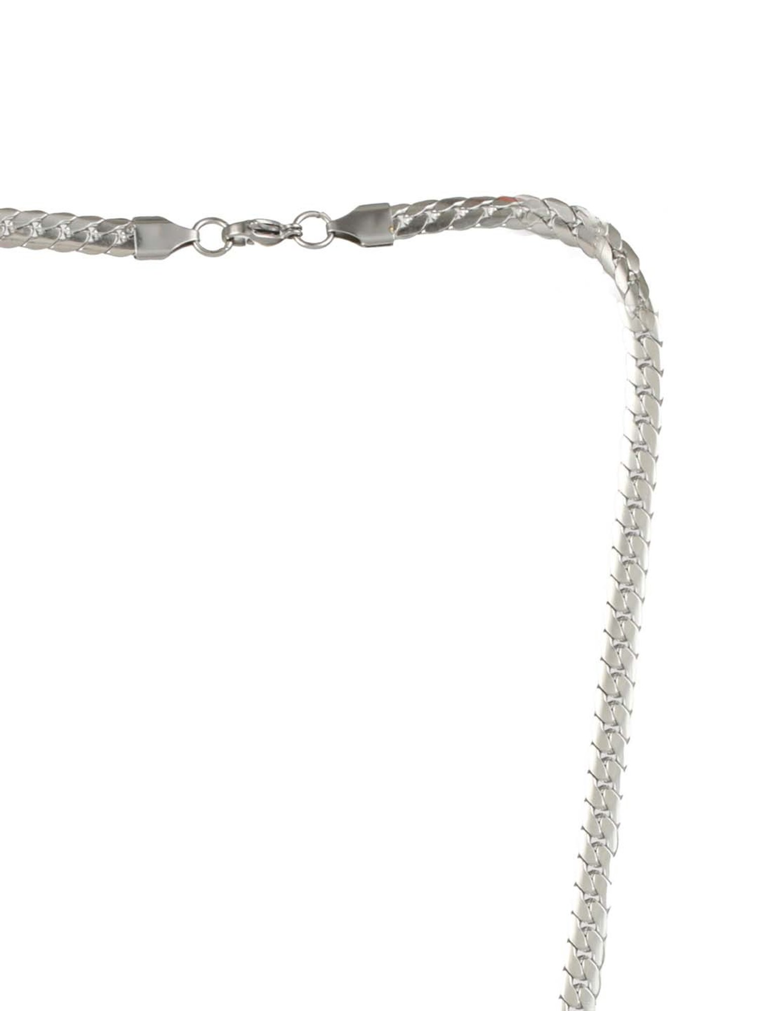Bold by Priyaasi Classic Silver-Plated Link Chain for Men