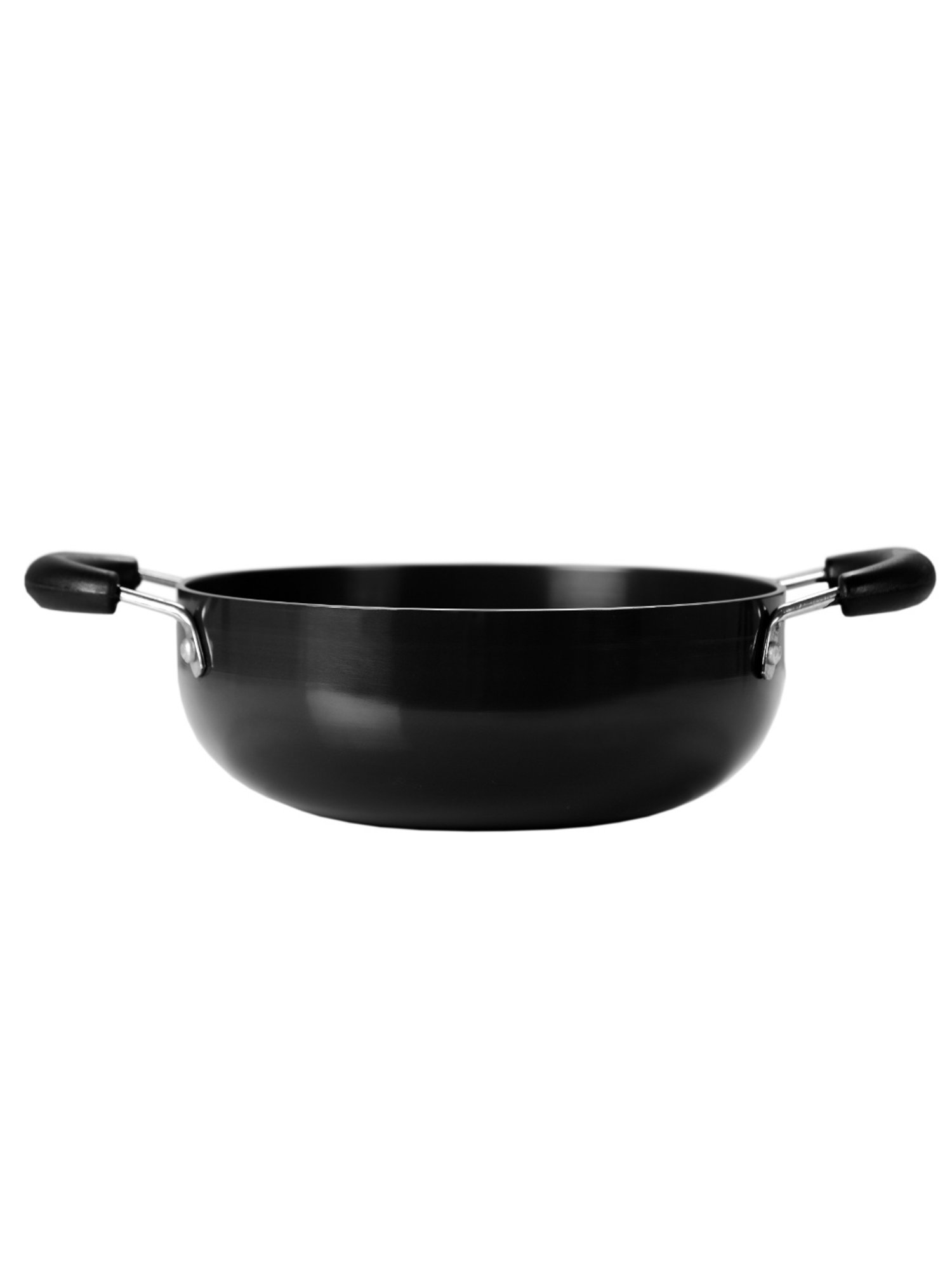 JUDGE Everyday Black Aluminium 20 cm Deep Appachatty With Lid (0.8 L)