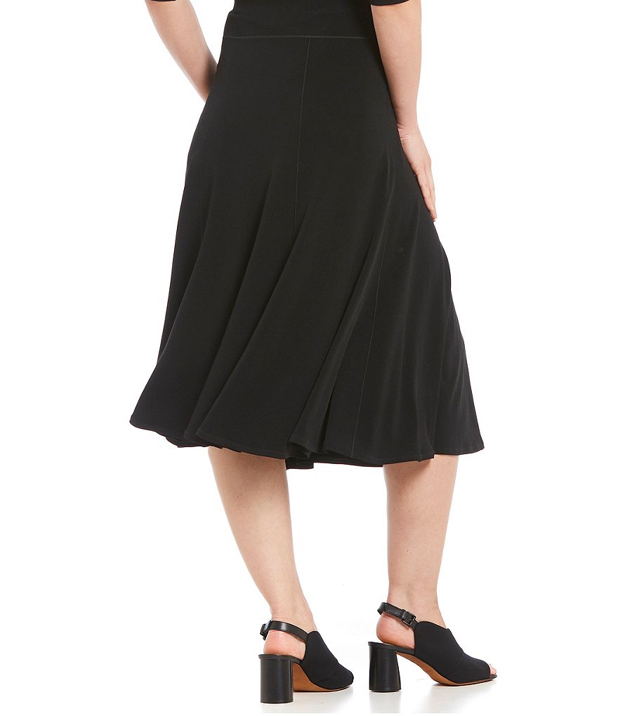 Eva Varro Flared Pull-On Midi Skirt
