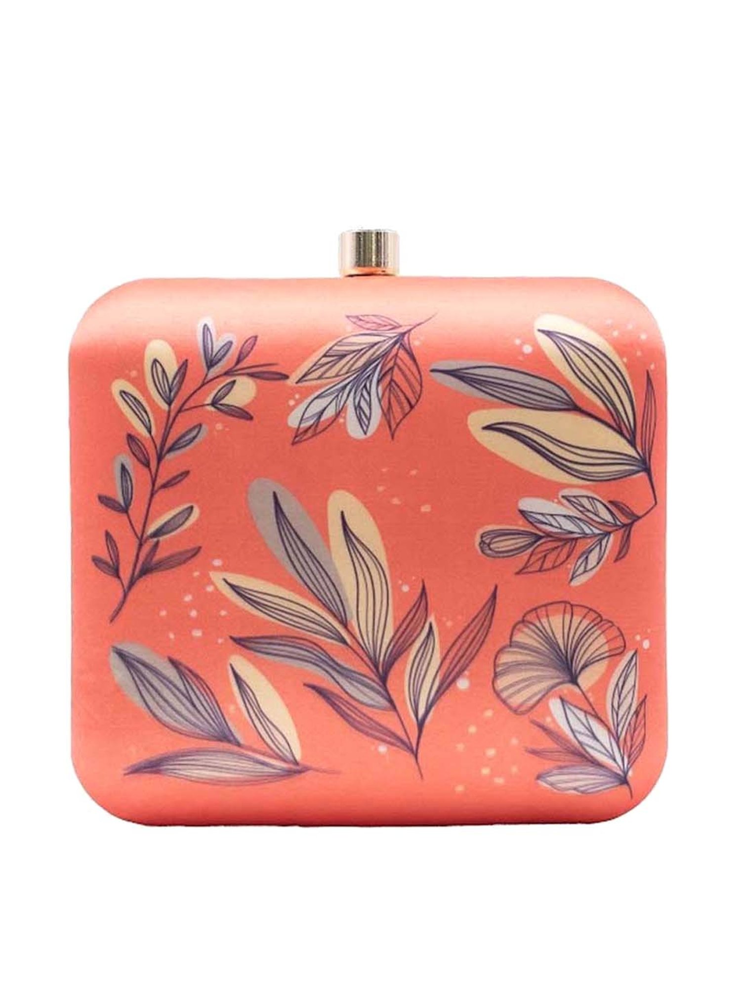 Sugarcrush Peach Printed Clutch