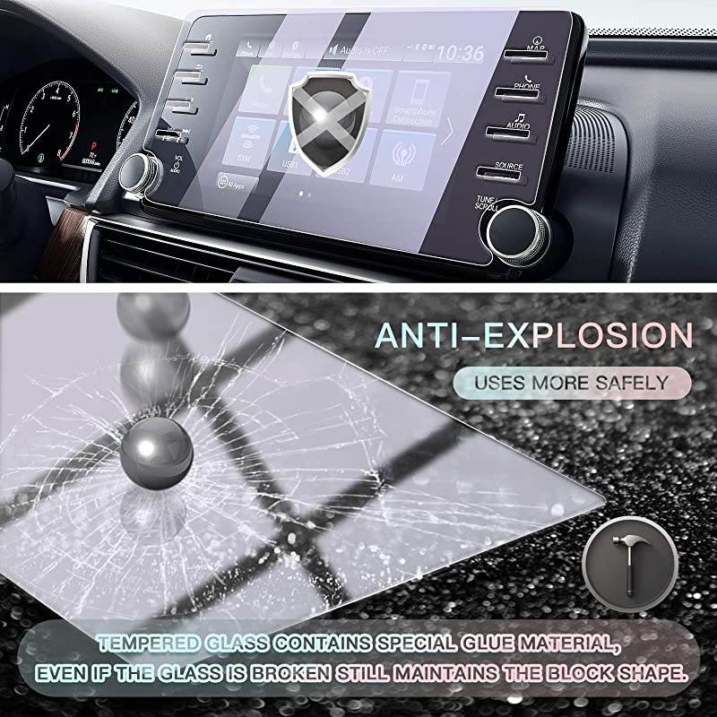 Car Screen Protector Center Control Navigation Touchscreen Protector for 2018 2019 2020 Accord Sport EX EXL Touring Tempered Glass HD Scratch Resistance 8inch Anti Blue Light