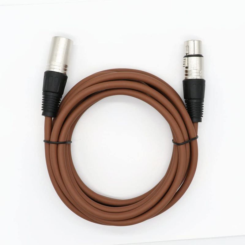 Dremake Professional Audio Mic Cable Cords - XLR 3 Pin Male to XLR 3 Pin Female Colored Cables - 10 Balanced Snake Cord - 5 Pack