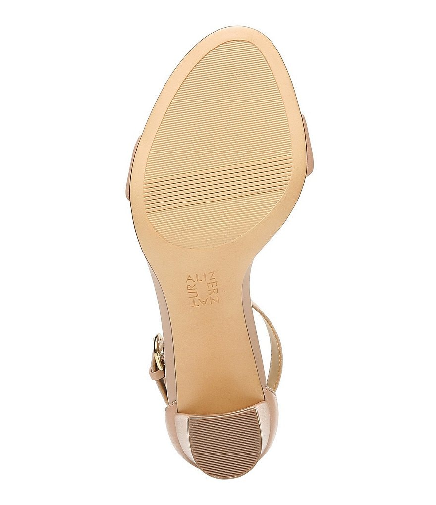 Naturalizer Vera True Colors Leather Ankle Strap Block Heel Dress Sandals